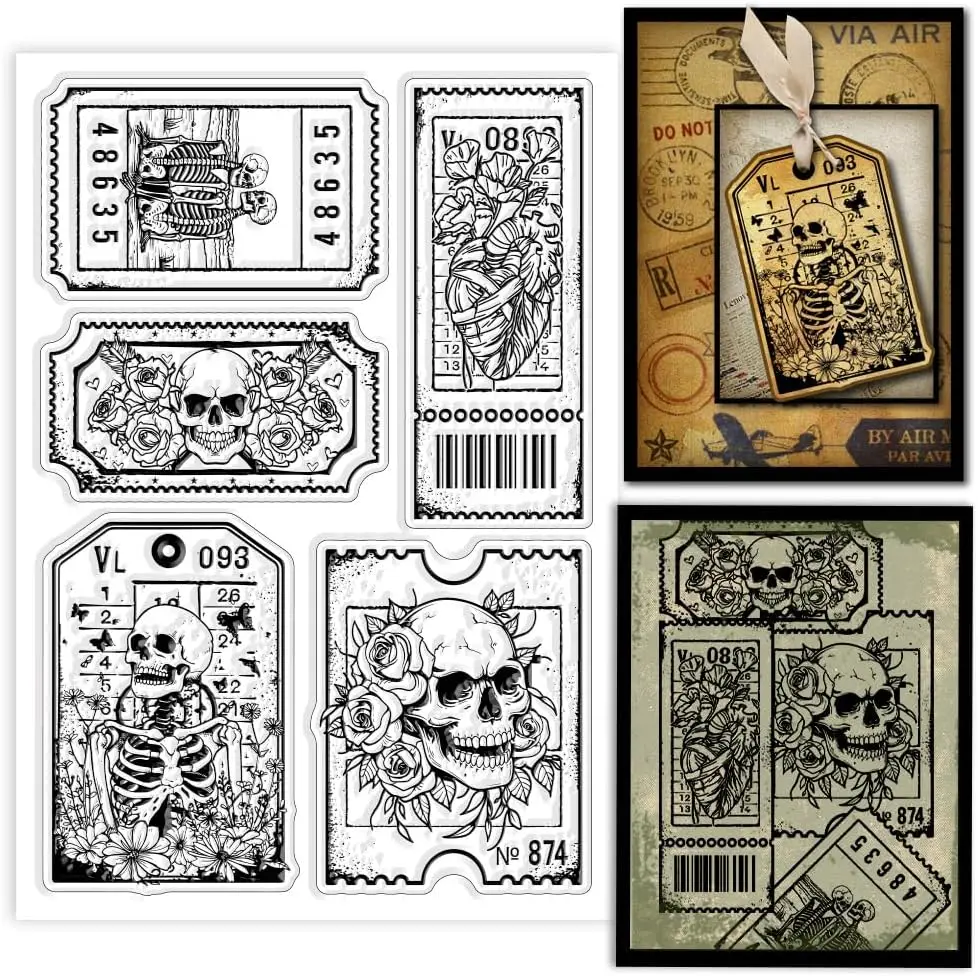 Новинка 2024 ярлык на Хэллоуин фотоальбом для скрапбукинга прозрачный силиконовый