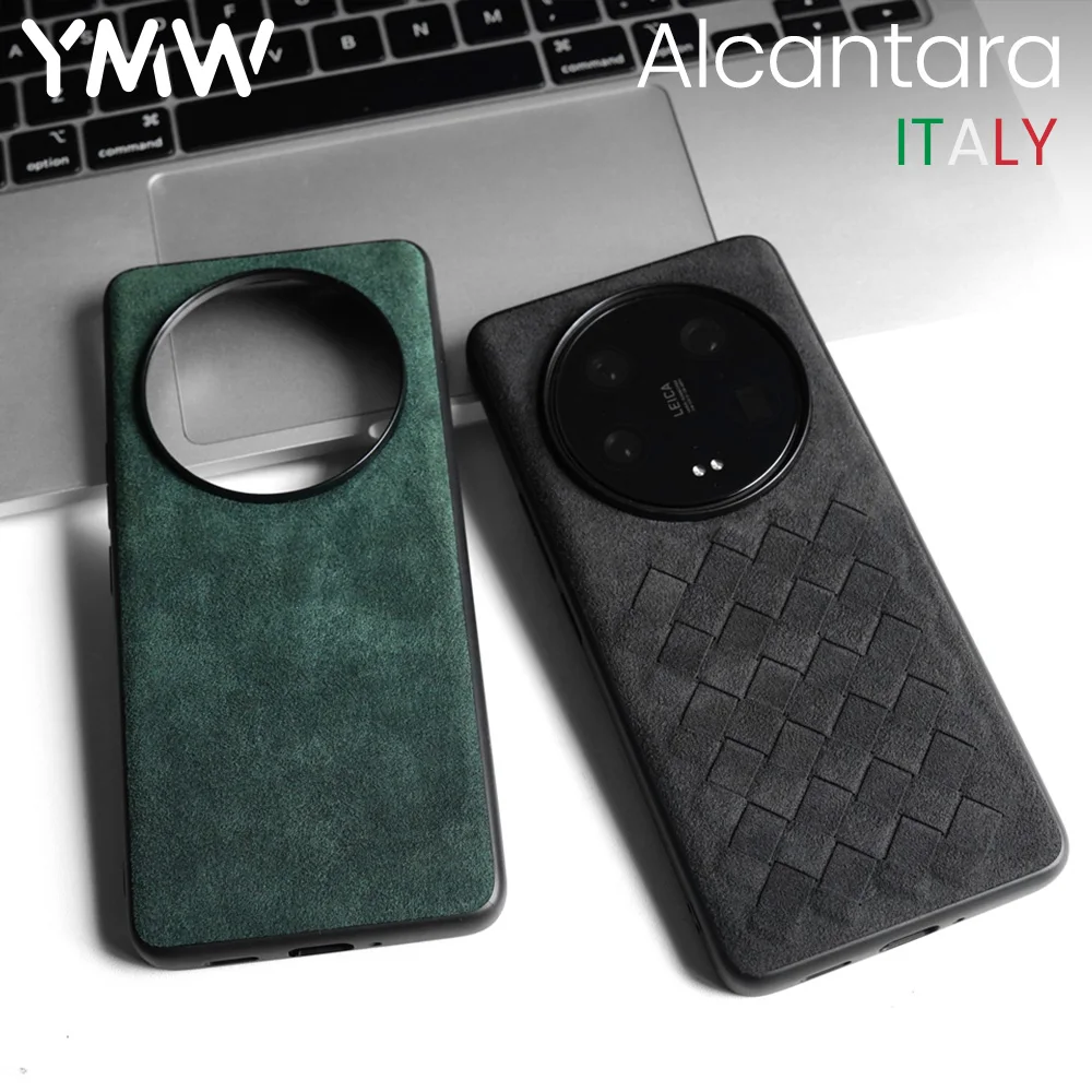 

YMW ALCANTARA Case for Xiaomi 13 Ultra 5G Luxury Supercar Interior Same Artificial Leather Business Phone Cover