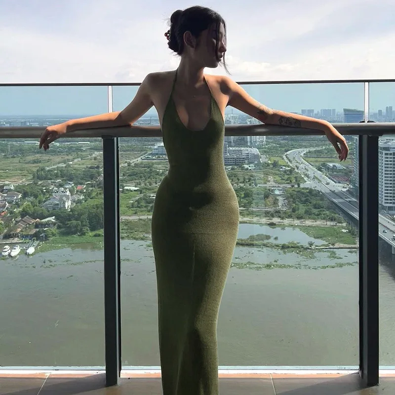 

European Style Woman Dress Summer Sleeveless Vestido Spaghetti Strap Sheath Woman Dress