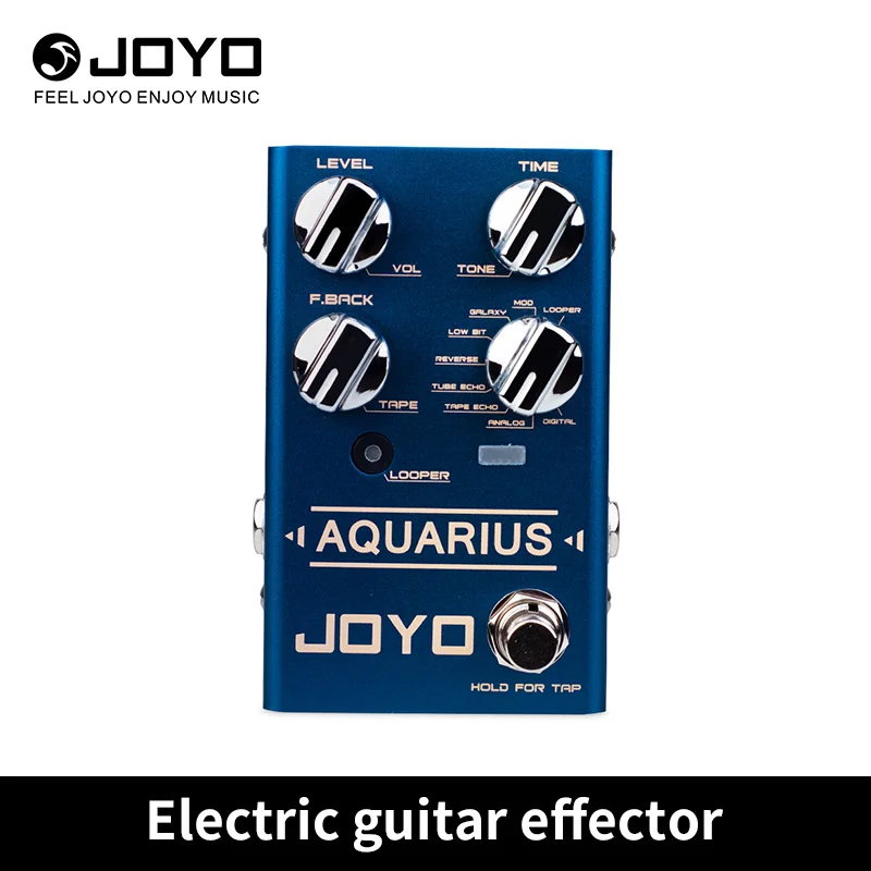 

Педаль для задержки JOYO R-07 Aquarium LOOPER, 8 цифровых педалей для задержки, педаль для создания эффектов, педаль для электрической гитары