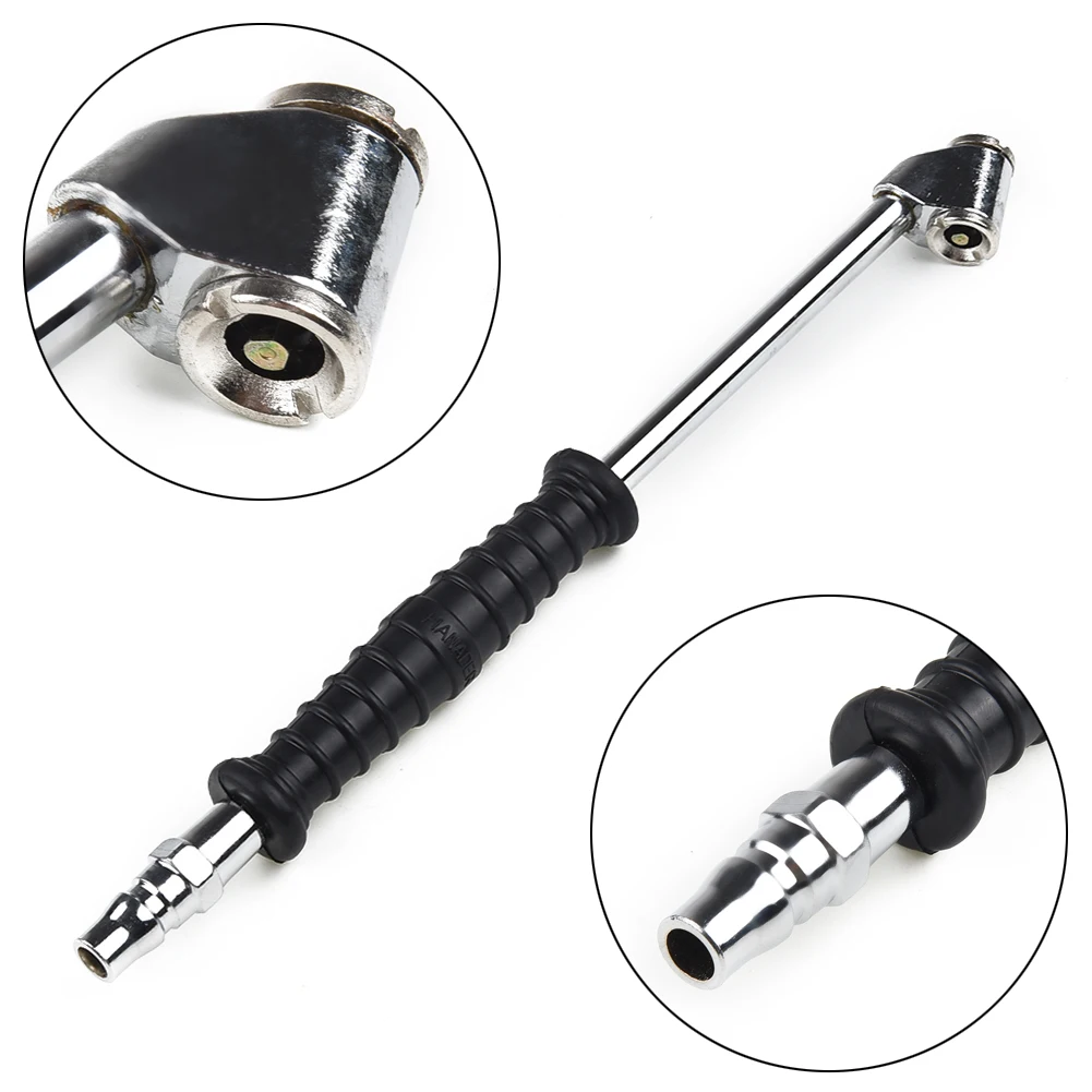 

Car Tire High Pressure Air Pump Nozzle Inflatable Dual Head Chuck Valve Tool Double Head For Different Connectors 7.3x10mm