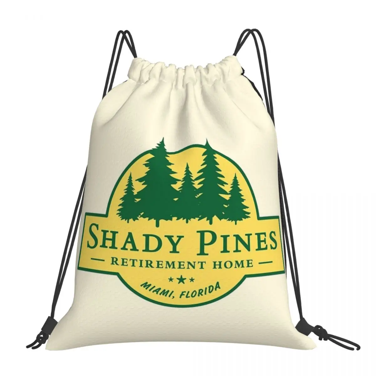 

Shady Pines Retirement Home - The Golden Girls Backpacks Portable Drawstring Bags Drawstring Bundle Pocket Shoes Bag Book Bags