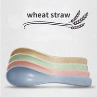 1 pc2pcs3pcs5pcs wheat straw cute spoon environmental protection personalized tableware stirring spoon kitchen tableware