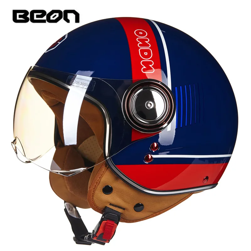 

Motorcycle Half Helmet Motociclo Cascos Moto Racing Vintage Helmets Moto Casco Capacete De Moto Masculino ABS Man Woman Cool