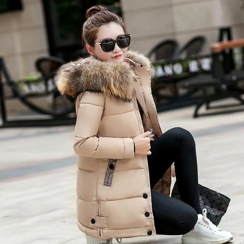 New 2022 women's winter down jacket fashion hooded thick super warm parka coat women jacket long sleeve winter women's clothing