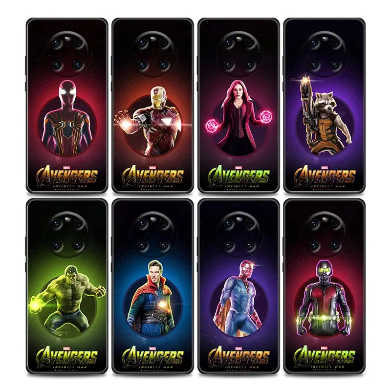 

Marvel Avengers Hero Logo Phone Case For Huawei Mate 10 20 40 40Rs Y6 Y7 Y7a Y8s Y8p Y9a Enjoy 20e 2019 Lite Pro Plus Cover Capa