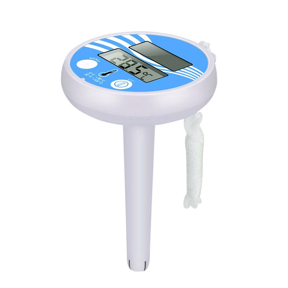 

new smart Pool Solar Floating Water Thermometer Solar Powered Monitor 0°C~50°C Swimming Pool Bath Water Spa Instruments Tool