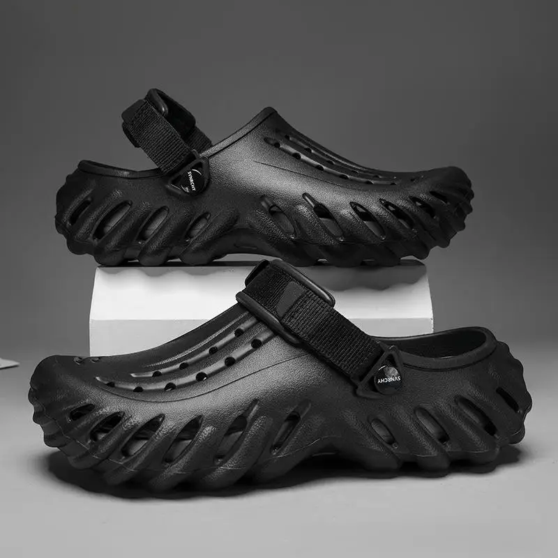 Сандалии унисекс из ЭВА кроссовки без шнуровки легкие Повседневная модная обувь