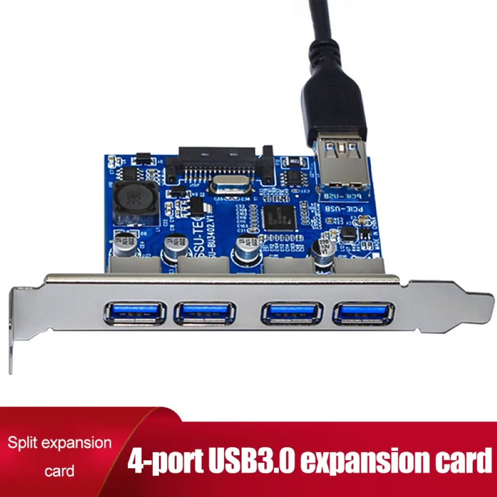 

PCIE на USB 3,0, увеличитель, 4 порта, PCI Express, расширенная карта 5 Гбит/с, PCI-E USB 3,0, адаптер концентратора для Windows XP/7/8/8.1/10