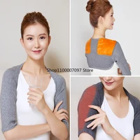 knit cashmere double shoulder brace warmer support stability sleeve wrap rotator cuff shoulder chronic inflammation pain relief