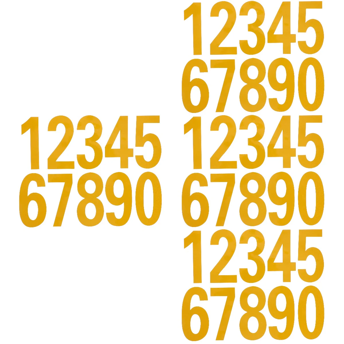 

16 Sheets Self-adhesive Mailbox Outside Reflective Sticker Decal