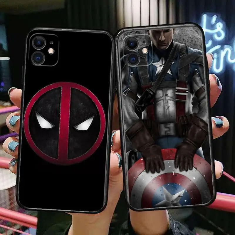 

Marvel Deadpool Phone Cases For iphone 13 Pro Max case 12 11 Pro Max 8 PLUS 7PLUS 6S XR X XS 6 mini se mobile cell