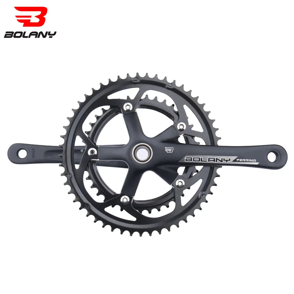 Bolany Road Bike Crankset 130BCD Bicycle Chainring 170mm  Hollow Integrated Crank 53-39T Double Chainset For SHIMANO Bike Parts