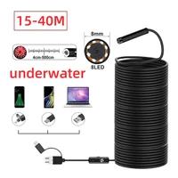 40m fish finder mini camera endoscope 720p ip68 waterproof pipe inspection underwater endoscope sewer pipe cameras borescope
