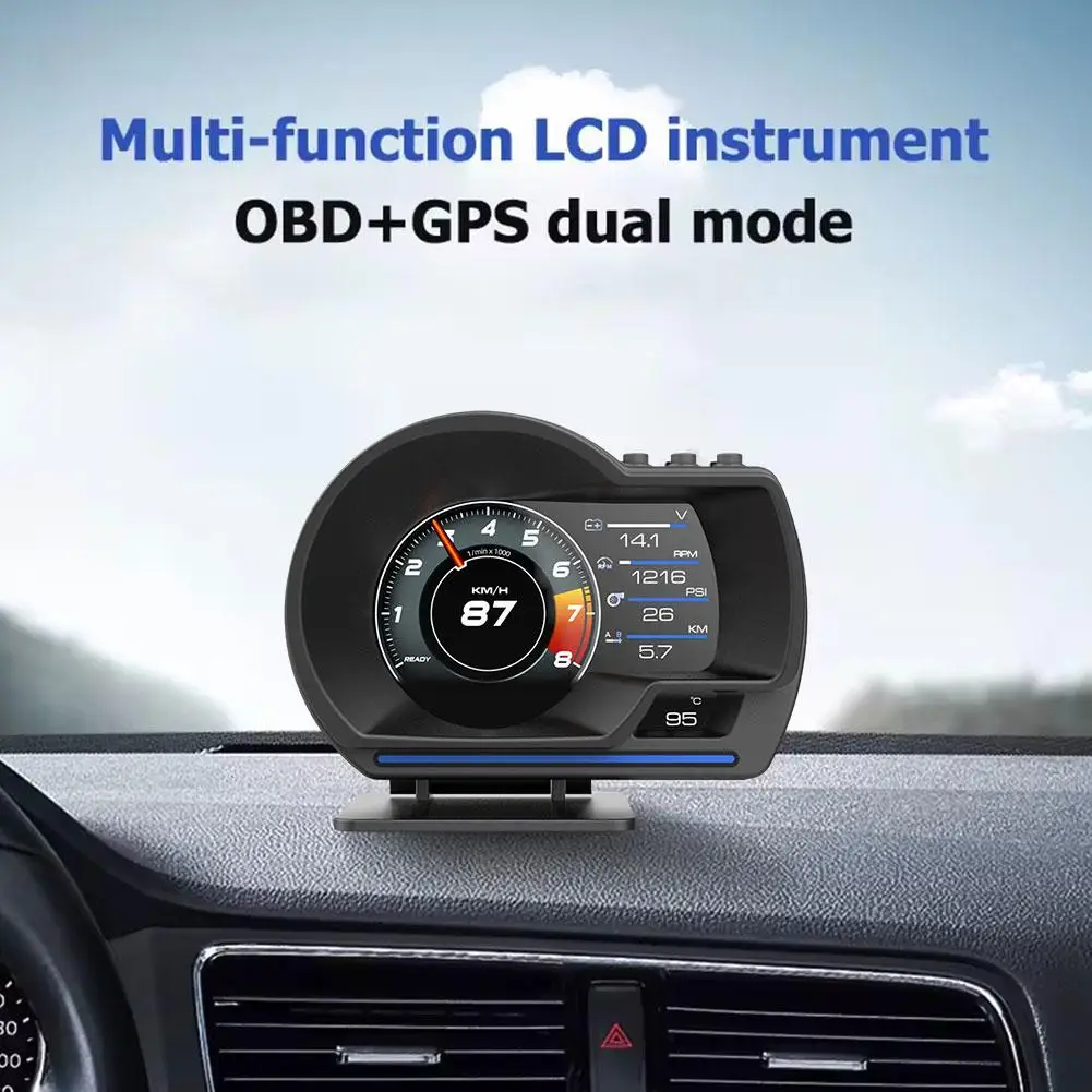 OBD GPS HUD P24 Автомобильный дисплей бортовой компьютер цифровой спидометр