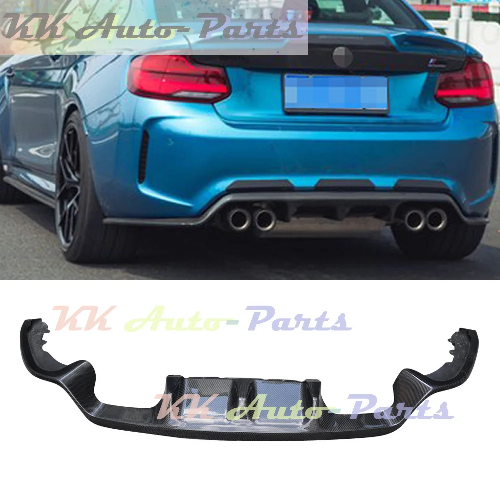 

Carbon Fiber Diffuser Rear Bumper Lip Spoiler Splitters For BMW F87 M2 M2C Competition Auto Tuning