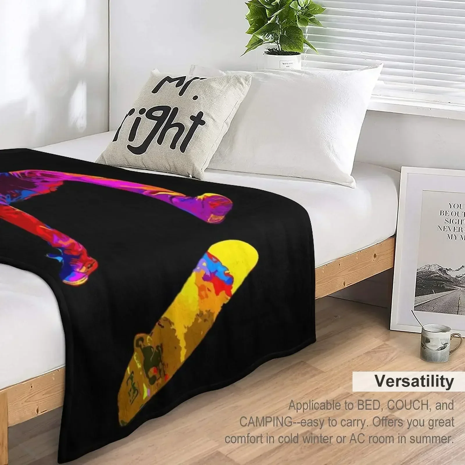 Цветное одеяло Kickflip Thins детские летние декоративные одеяла