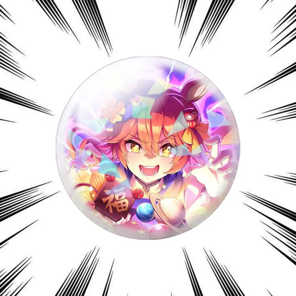 Фото Брошь-значок Matikanefukukitaru Umamusume Pretty Derby UMA 75мм 44мм 25мм для рюкзаков, головных уборов, аксессуаров, игрушек №5