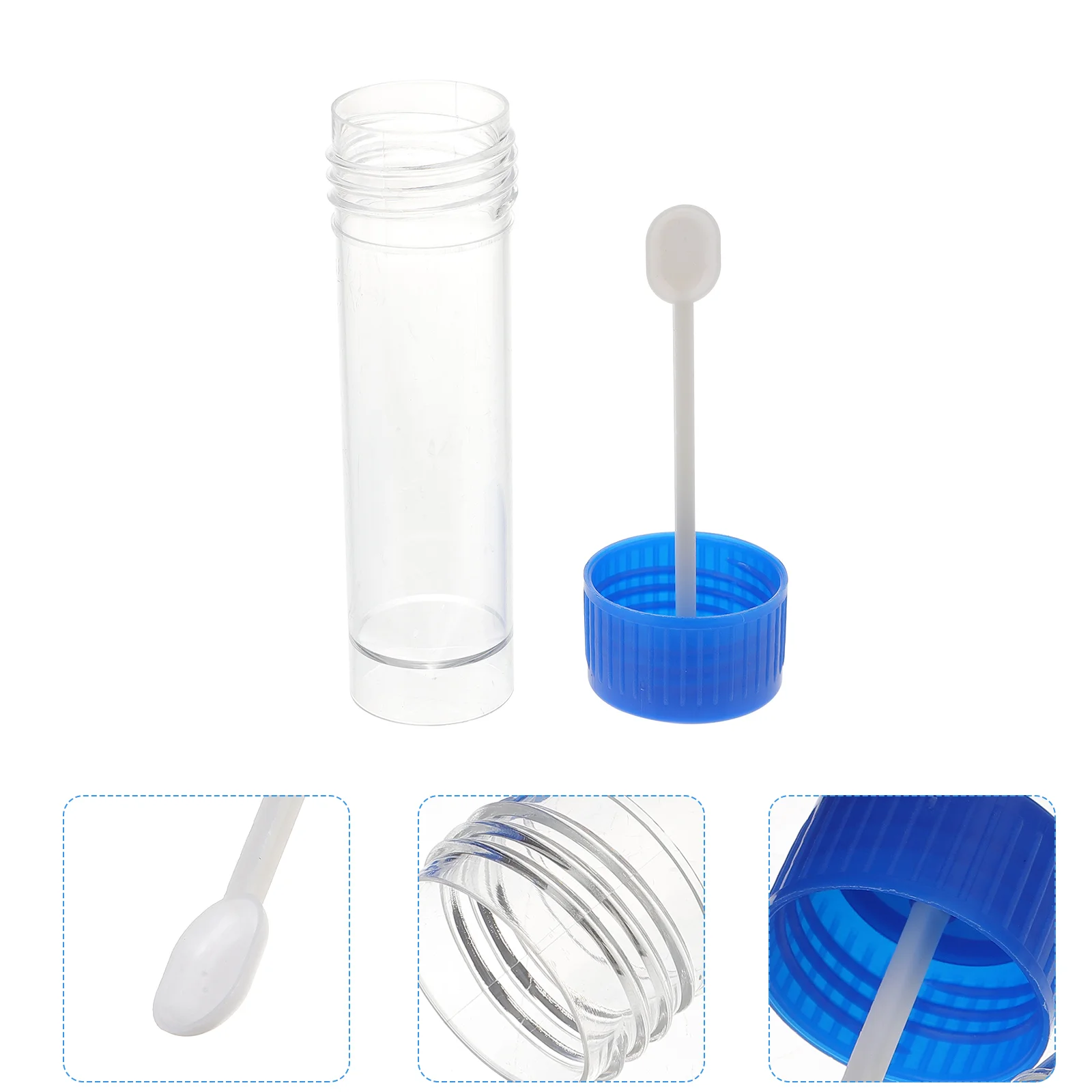 

Specimen Cup Stool Container 25- 30ml Stool Specimen Cup 10pcs Fecal Test Tube with Screw Lid Sample Specimen Bottle for