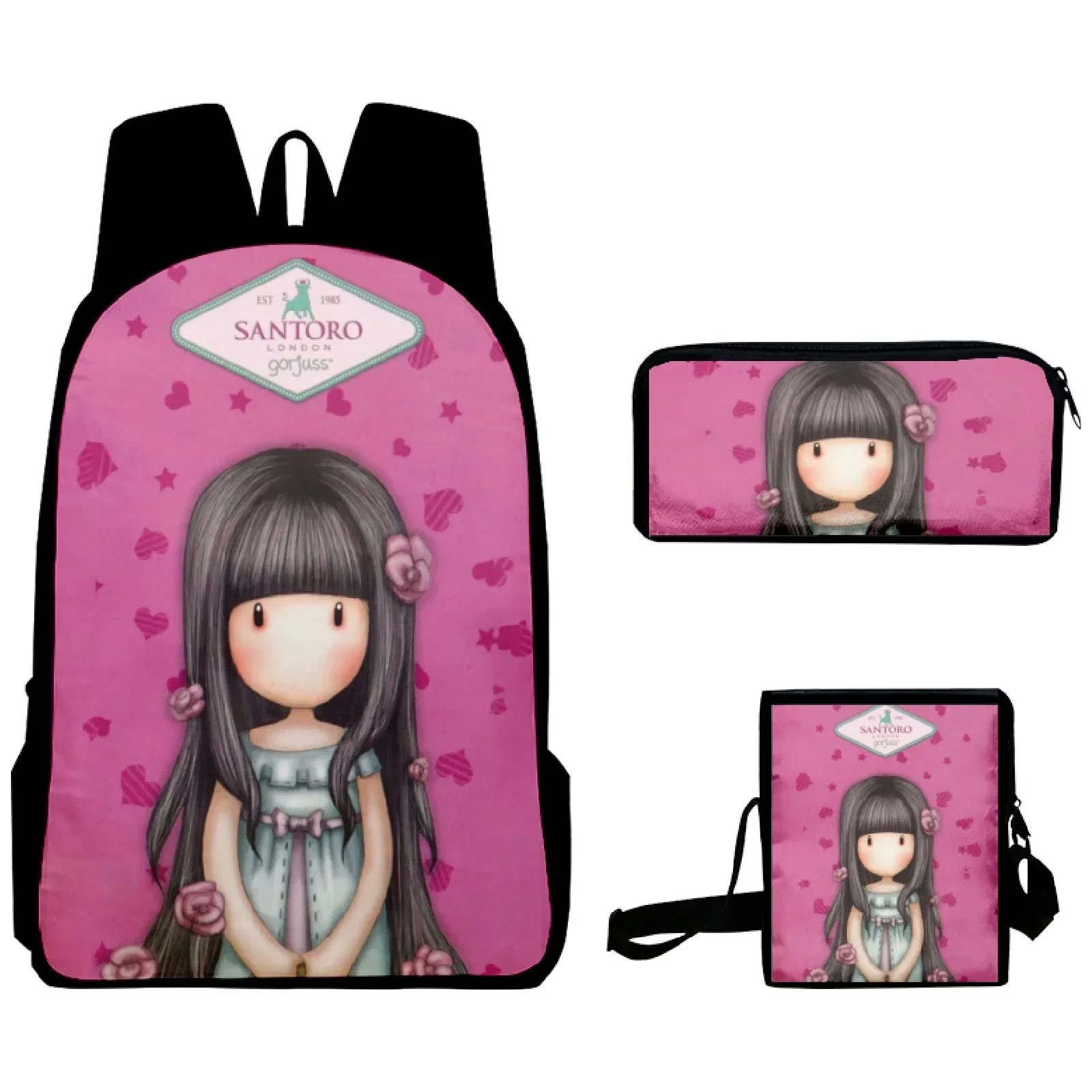 Рюкзак в стиле аниме Харадзюку Снежная девушка 3D принт школьные рюкзаки рюкзак