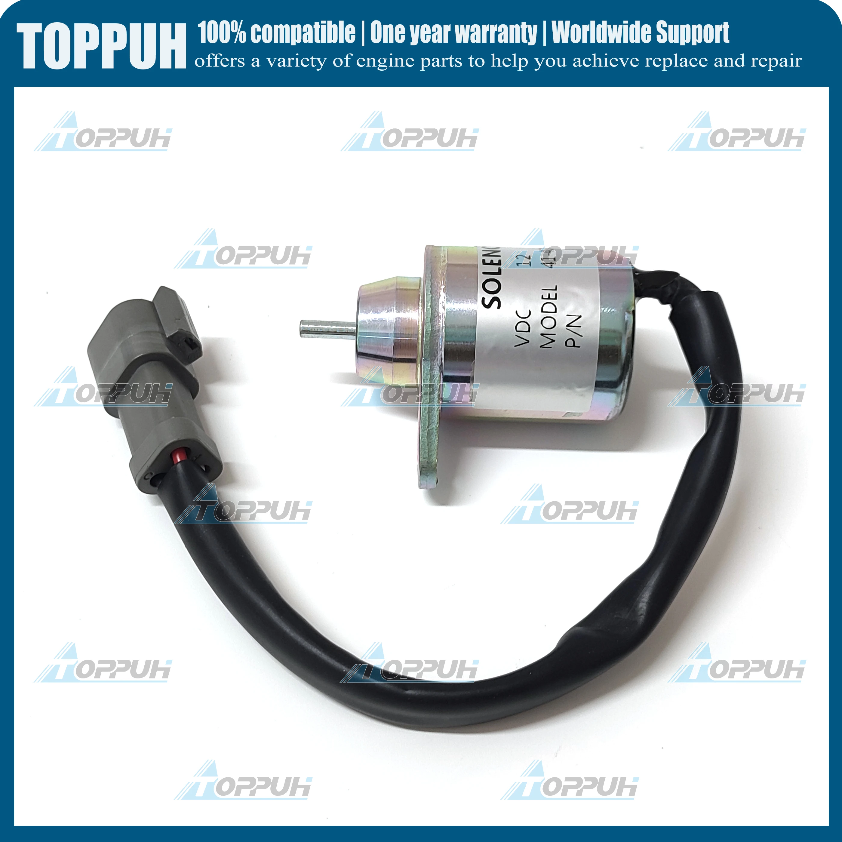 TK 41-6383 Соленоод остановки отключения 12 В для Thermo King Yanmar 41-4306 1503ES-12S5SUC11S SA-4920 SA-4564 SA-4817