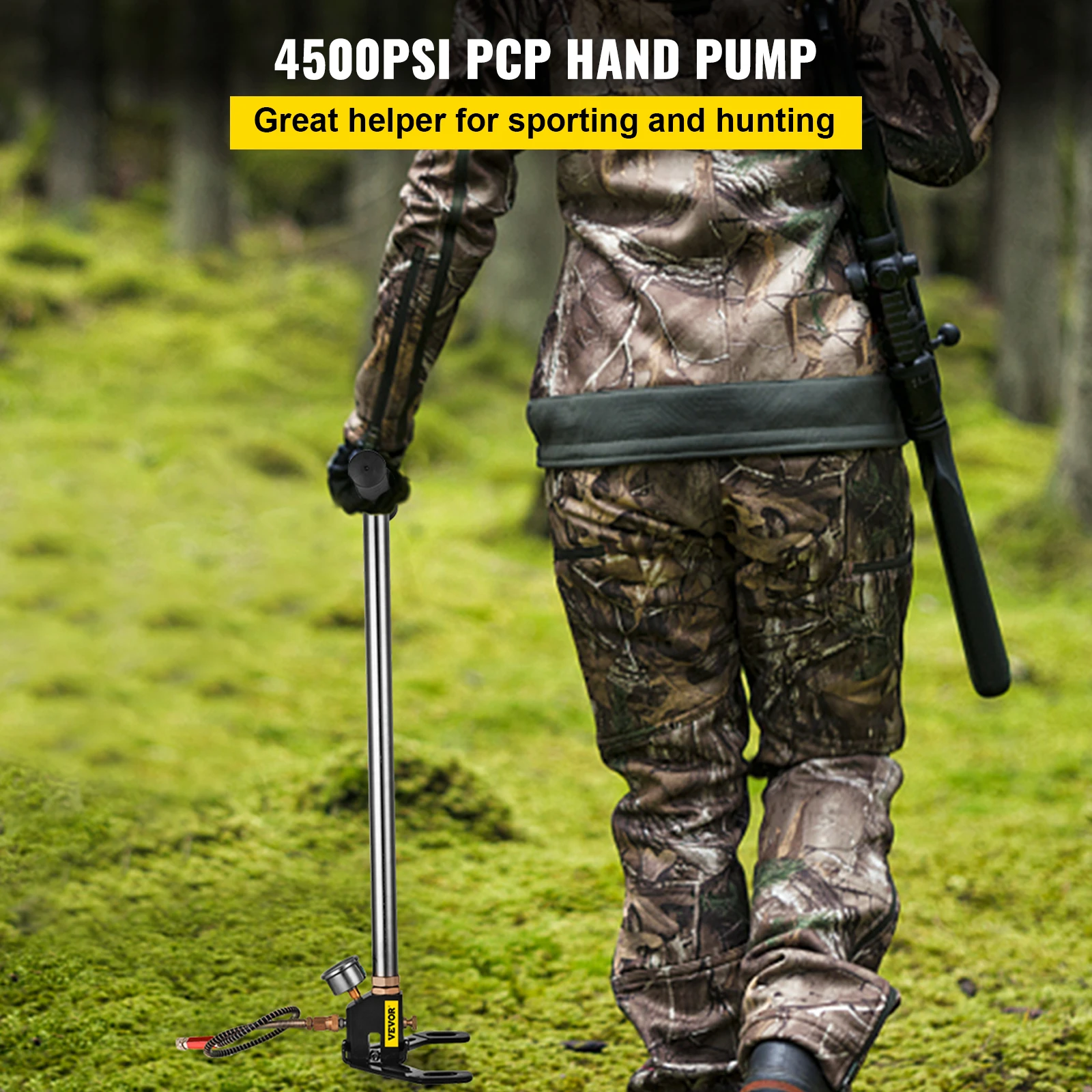 VEVOR 3 этап PCP насос + манометр 4500PSI шина байдарка мяч надувной винтовка воздушный