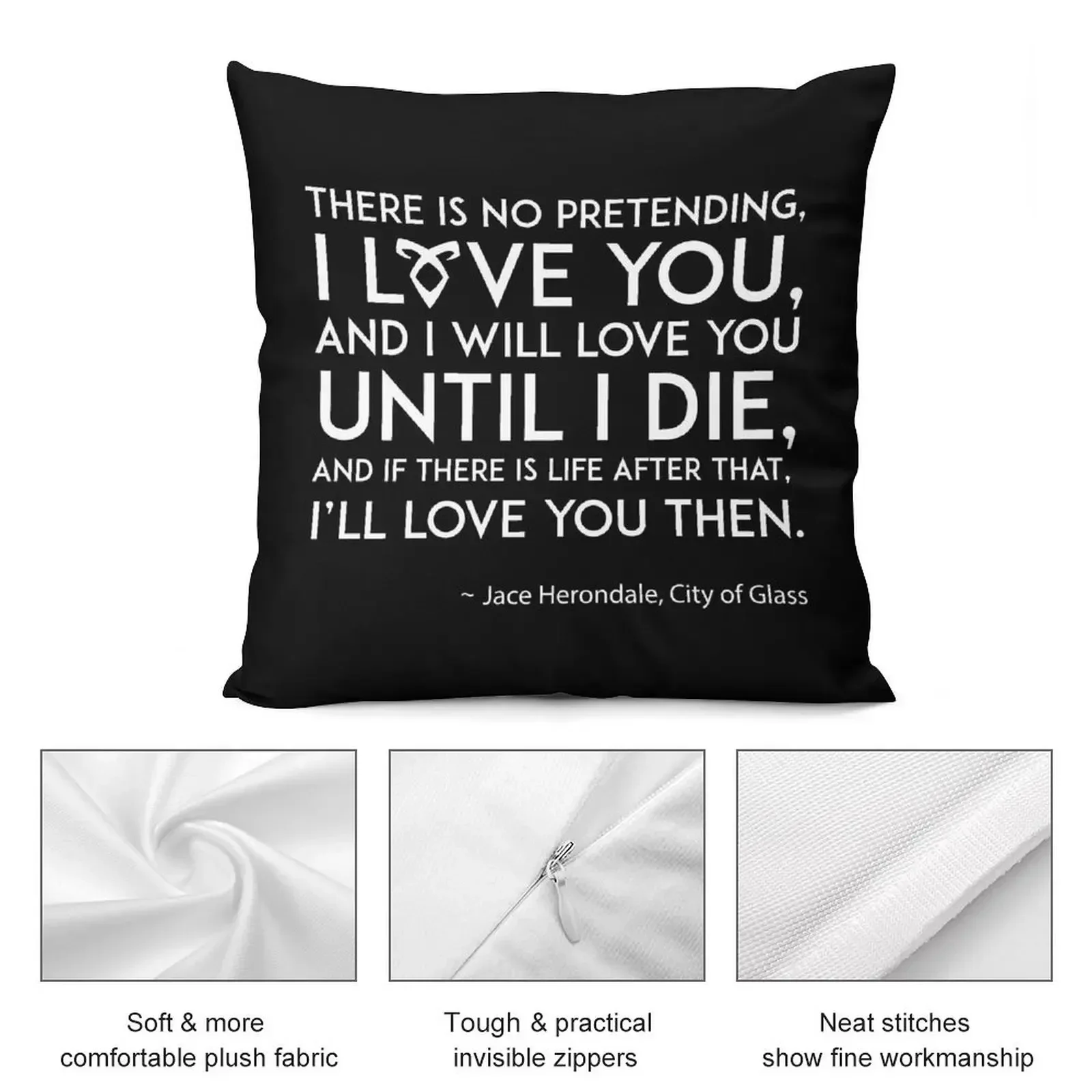 I Love You - Jace Herondale Mortal Instruments декоративная подушка рождественские украшения 2025 г.