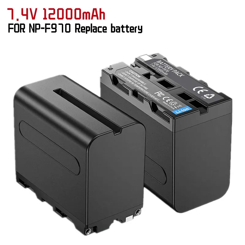 

1-5Pack NP-F970 NP-F960 NP-F930 NP-F950 12,0 Ah Ersatz Batterie Kompatibel mit Sony DCR-VX2100,FDR-AX1,HDR-AX2000,HDR-FX7