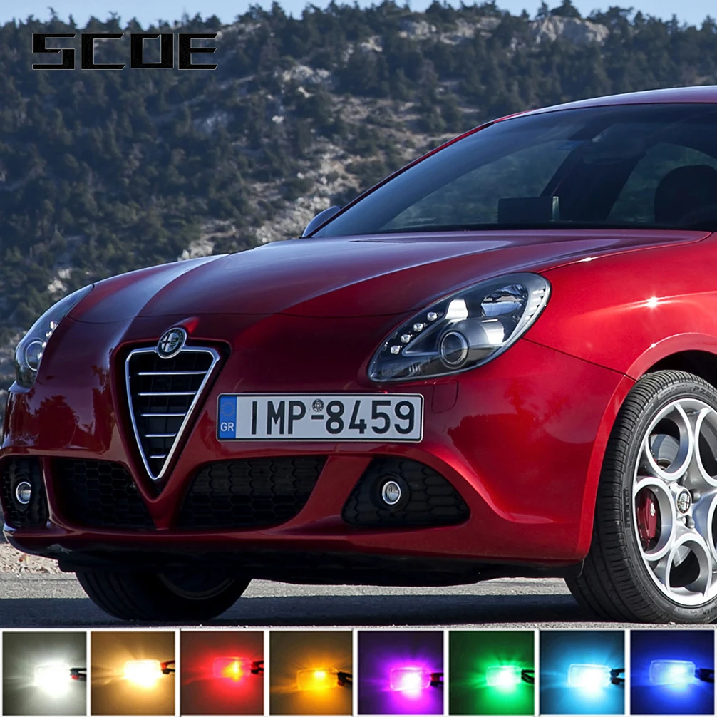 

For AlfaRomeo Giulietta 940 Low High Beam Fog Driving Turn Signal Sidemarker Brake Tail Back Up License Interior Light Kit