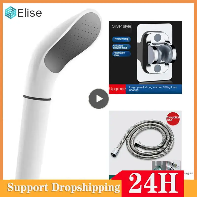 

No Drilling Wide Angle Shower Antiseptic Rust-resistant Detachable Pressure Shower With Filter Element Cotton Core With Filter