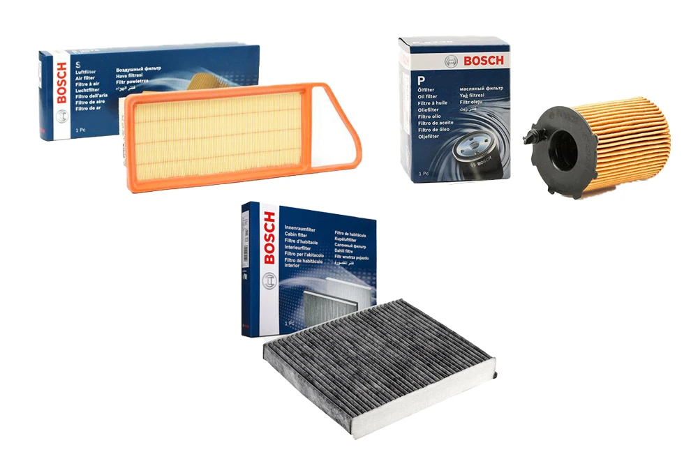 

Bosch Ford Fiesta 1.4 TDCi 3-piece filter set Euro 4 carbon-