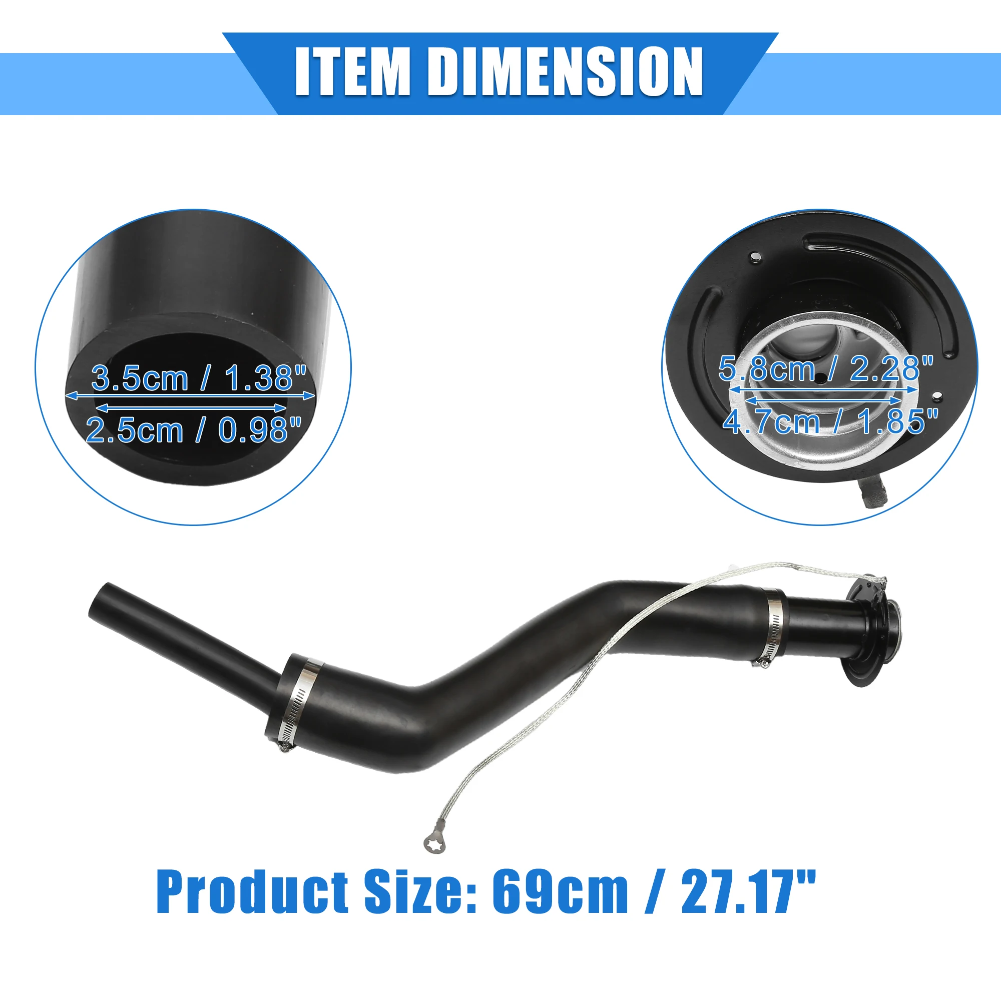 X Autohaux топливный наполнитель горловина труба бак шейный шланг для Ford Ranger 1993 1994 1995