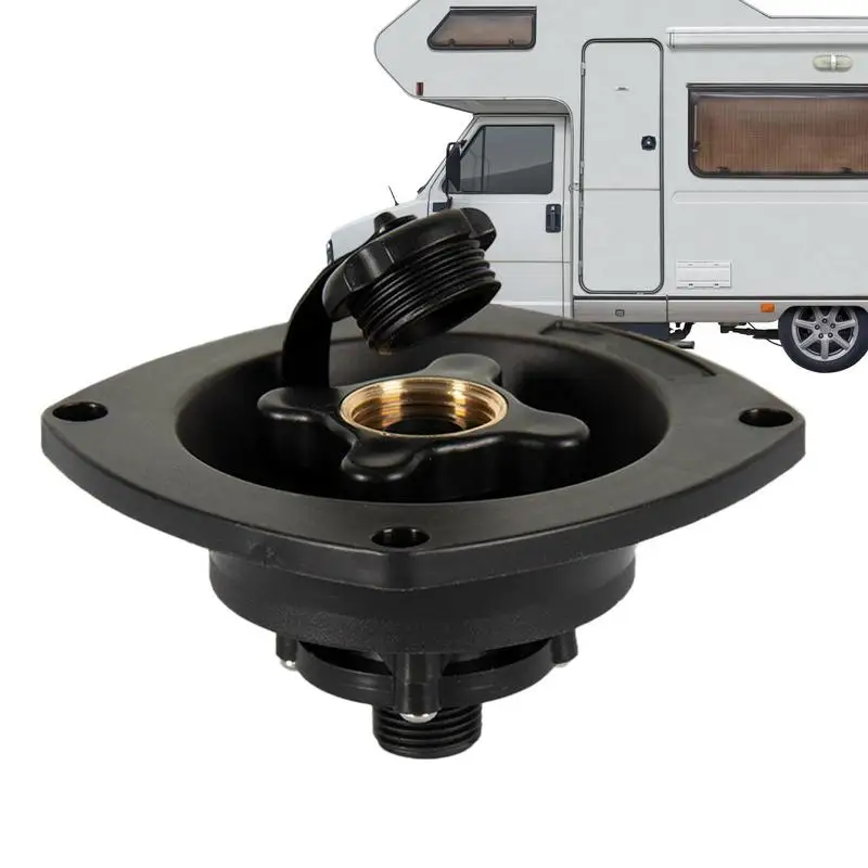 

RV Water Inlet Check Valve Water Hose Connector Rotating RV Water Inlet Connection Effective Filling For Trailer RV Camper