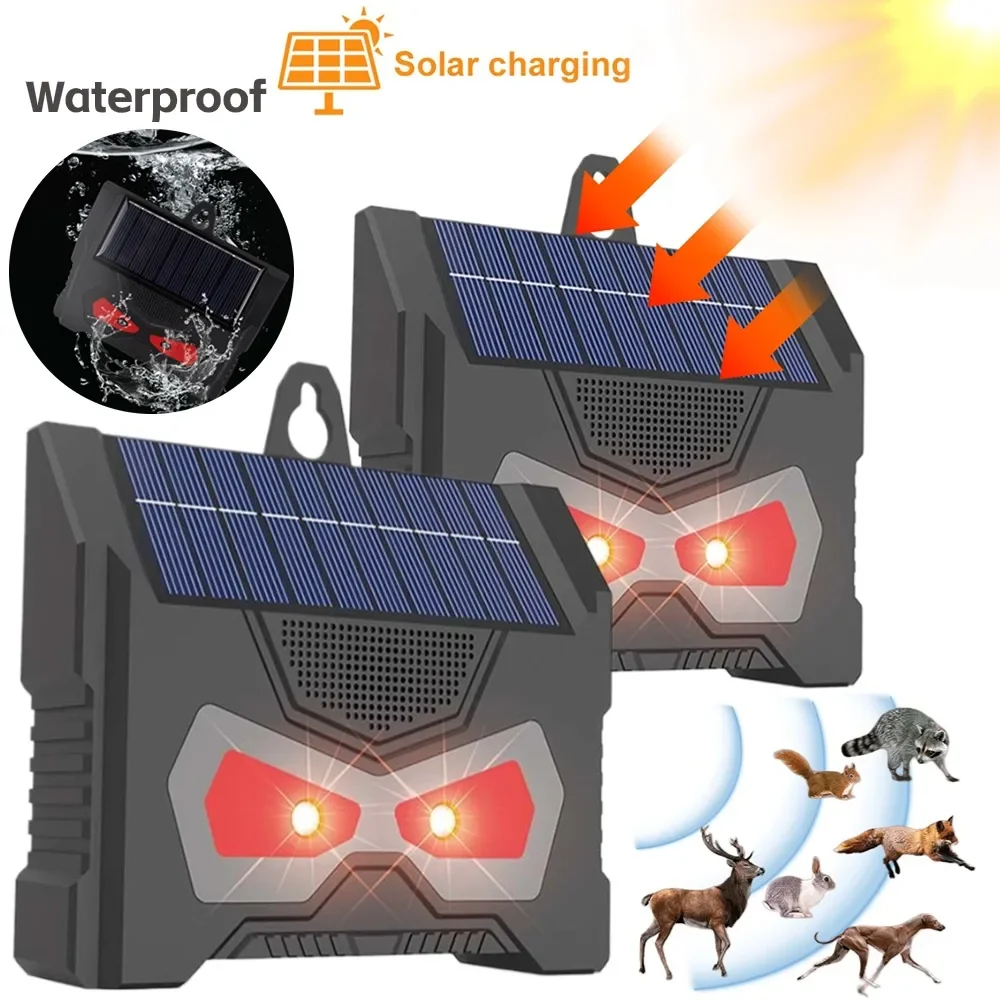 1/2 шт. ультразвуковой отпугиватель животных на солнечной батарее