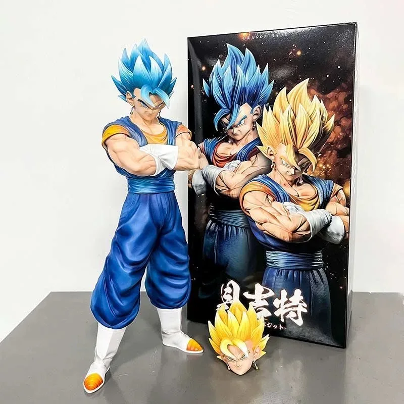 Фигурка Dragon Ball Z Vegetto с двумя головками аниме Dbz Gogeta Figuras 30 см фигурка манги статуя Gk