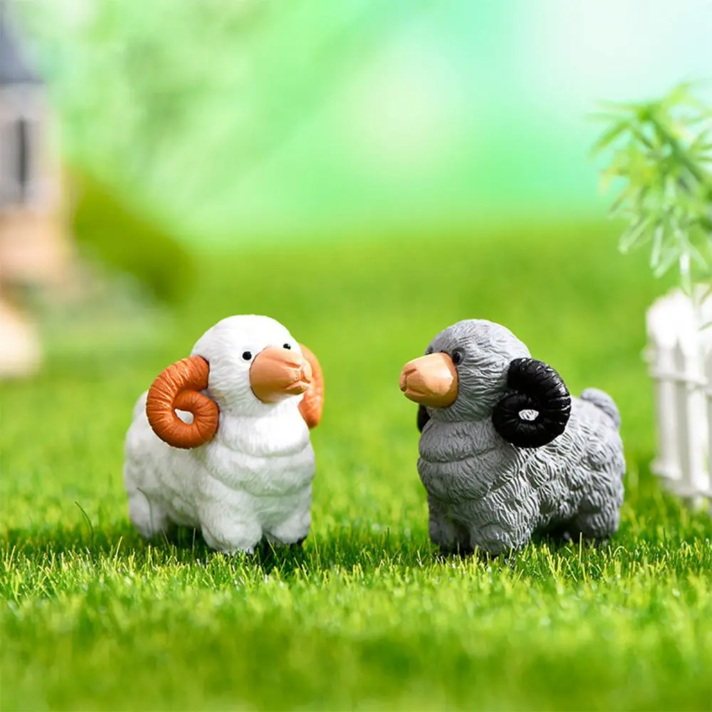 

DIY Garden Home Decoration Mini Micro Landscape Desktop Sheep Figurine Cartoon