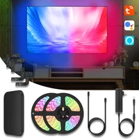 Ambient TV USB RGB Backlight Tuya Smart LED Light Strips Sync With Screen Compatible with Alexa/Google Assistant/TVs Box