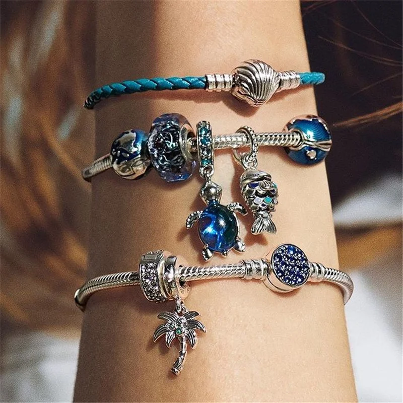 Лидер продаж яркие серебряные подлинные Гламурные божьи коровки девушка луна