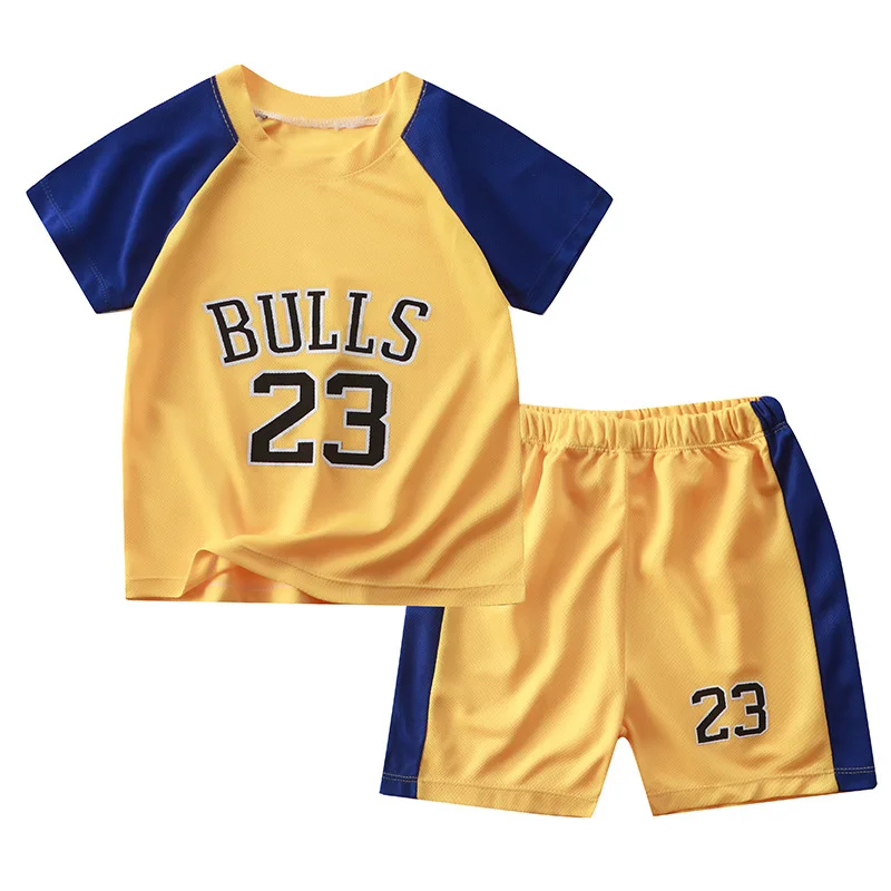 

TUNAN Toldder Kids Boys Breathable Basketball Jerseys Uniform Sports Clothes Outfits Vest Top with Shorts Set Sportswear