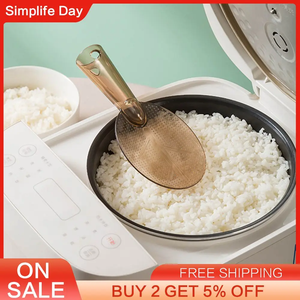 

Вертикальная ложка для риса, бытовая антипригарная ложка для риса, прозрачная утолщенная, ложка для риса