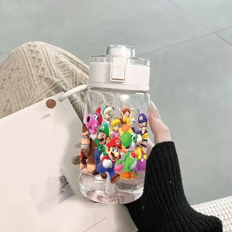 Портативная бутылка для воды в стиле Super Mario Bros мультяшная Спортивная уличная