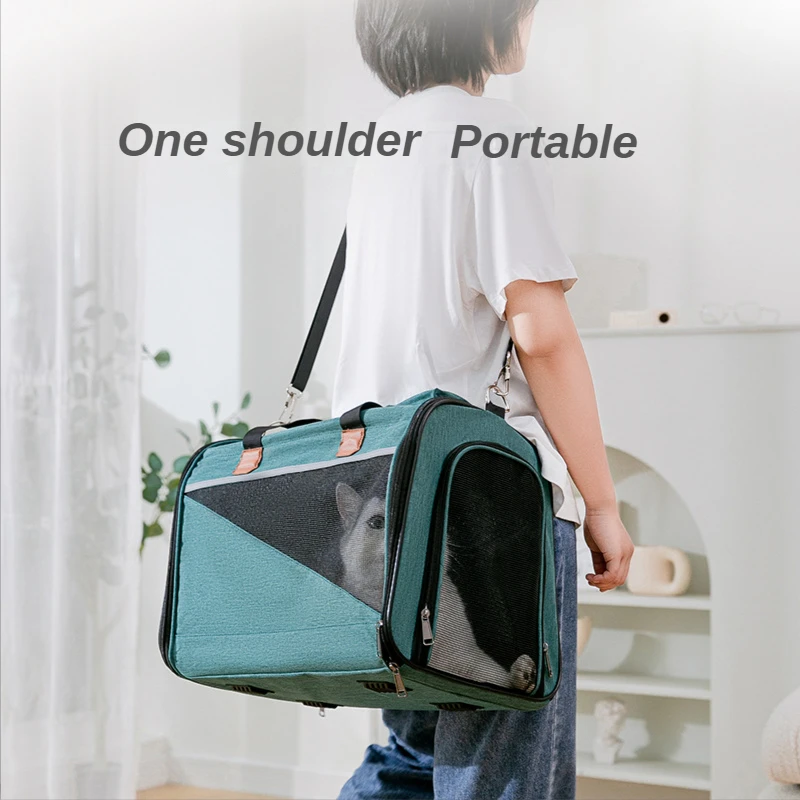 

One Shoulder Diagonal Straddle Carrying Cat Bag Backpack for Cats Pet Taxi Portable Breathable Going Out Backpacks Meerkat Items