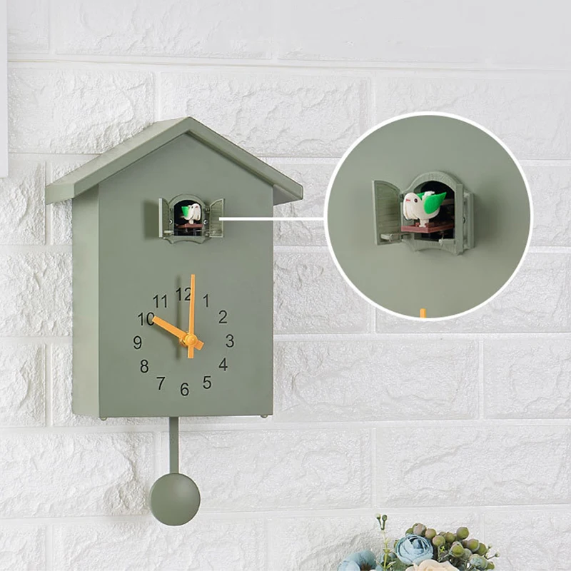 

20x25cm Cuckoo Quartz Wall Clock Modern Bird Home Living Room Hanging Watch Horologe Clocks Timer Office Home Decoration Gifts