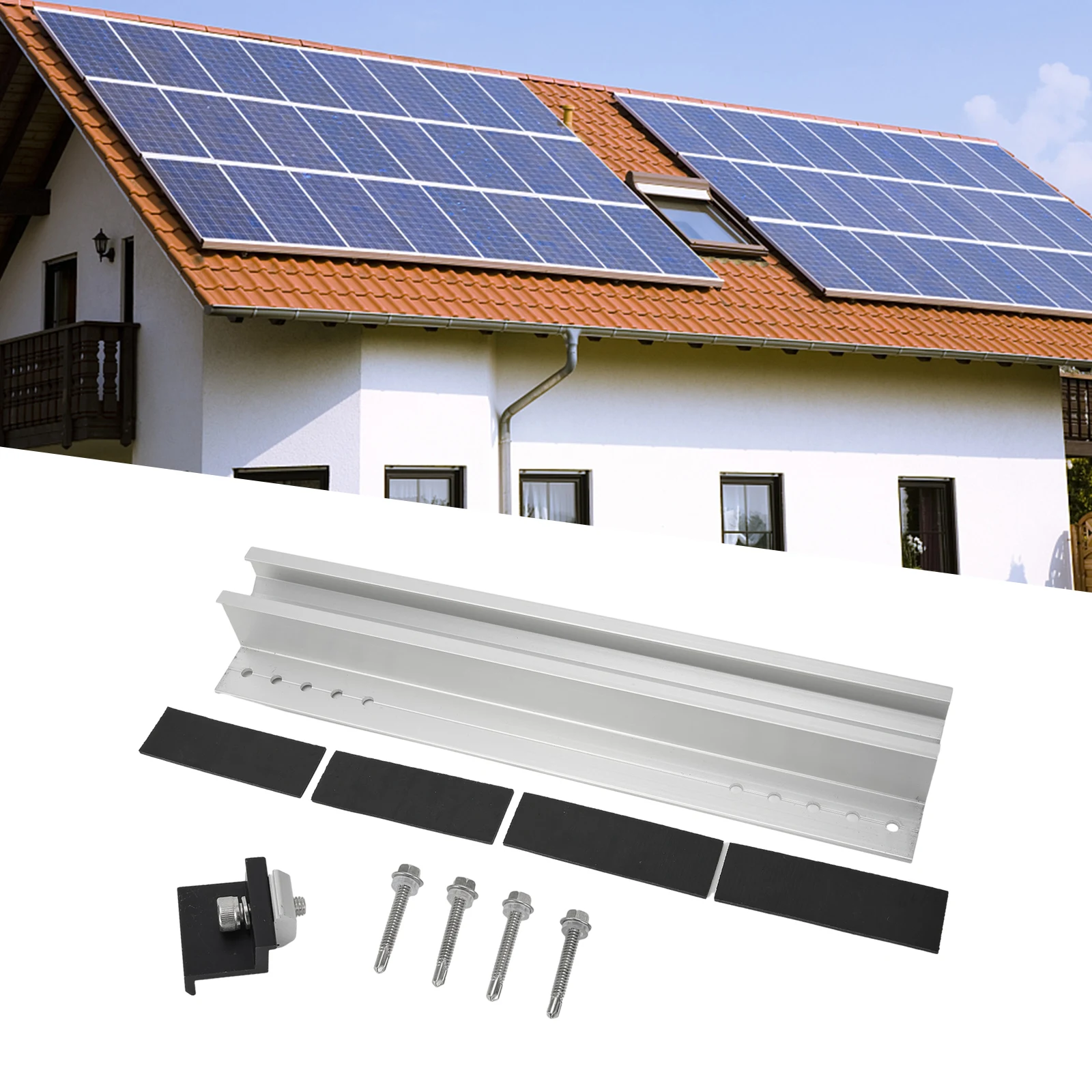 

Middle Clamp End Clamp Rail Mounting Rail Sheet Flat Roof Solar Modules Trapezoidal Aluminium Aquaculture Durable