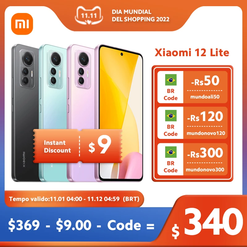Kup Globalna Wersja Xiaomi 12 Lite Smartphone Snapdragon 778G NFC 120Hz 6.55
