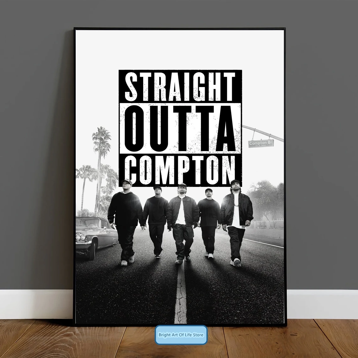 Постер фильма Straight Outta Compton художественная обложка звезда фото художественный