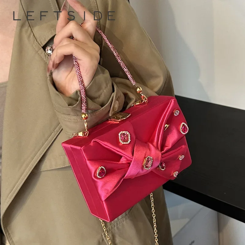 Левая сторона мини-сумка на плечо с верхней ручкой женские сумки 2024 корейская