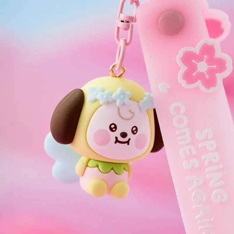 Фото BT21 BTS Ким Тэ Хён Пак Чжи Мин SPRING FAIRY BABY Мультяшная кукла-брелок Подвеска для рюкзака Атрибутика айдола №2