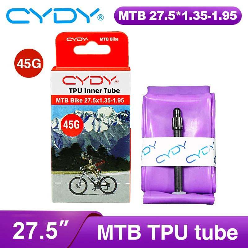 Камера CYDY MTB Велосипедная шина ТПУ Внутренняя камера 26/27 5x1 35 1 4 5 75 85 95 дюйма FV Длина