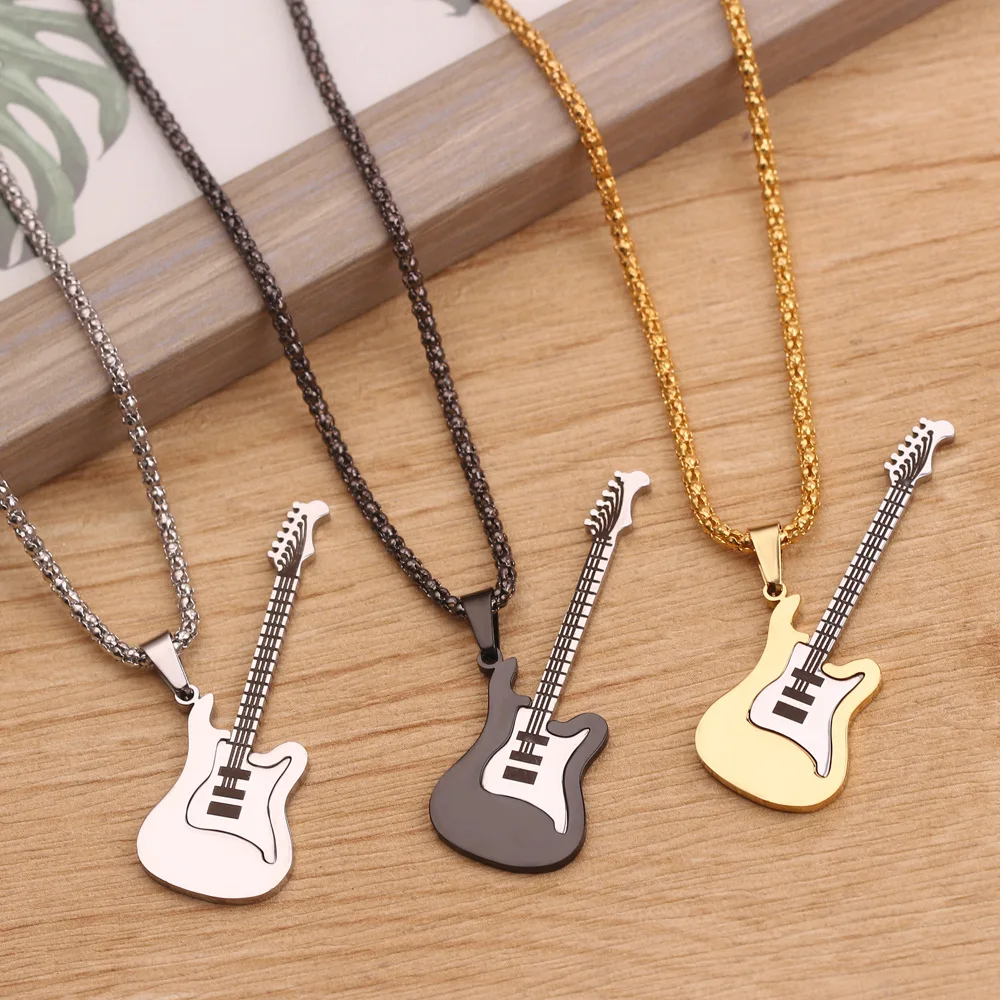 

The New Korean Version of The Jewelry Serenade Violin Pendant Long Ladies Diamond-encrusted Oil Violin Necklace Necklace